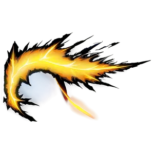 Fierce Yellow Lightning PNG Nbo