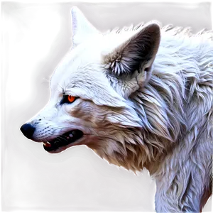 Fiery Alpha Wolf Concept PNG 48