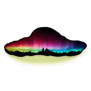 Fiery Aurora Borealis Sky Png Khw PNG image