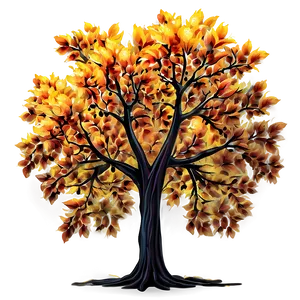 Fiery Autumn Tree PNG 21 PNG