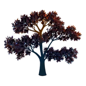Fiery Autumn Tree PNG Dug