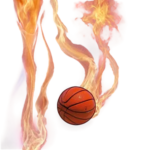 Fiery Basketball PNG 43