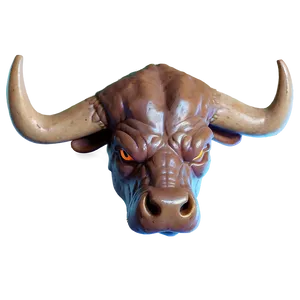 Fiery Bull Head PNG 06132024