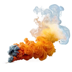 Fiery Burnout Smoke PNG 89