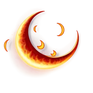 Fiery Crescent Symbol PNG Goh8 PNG