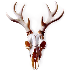 Fiery Deer Skull Design PNG Gpq70 PNG