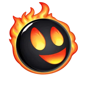 Fiery Emoji Expression Png 41 PNG image