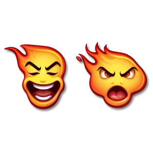 Fiery Emoji Expression Png 53 PNG image