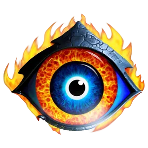 Fiery Evil Eye PNG 49