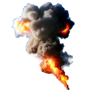 Fiery Explosion Overlay PNG 32 PNG