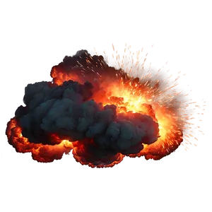 Fiery Explosion Overlay PNG Obb77 PNG