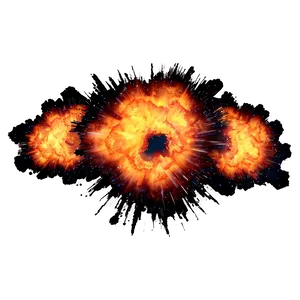 Fiery Explosion PNG C