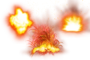 Fiery_ Explosions_ Background PNG image