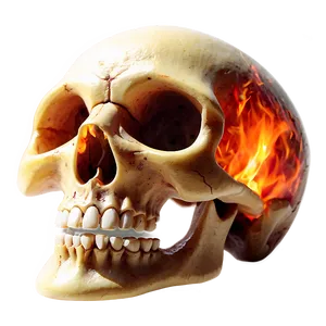 Fiery Eyed Skull PNG 06252024 PNG