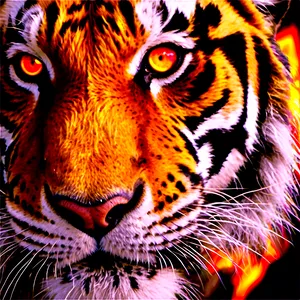 Fiery Eyes Tiger Png 70 PNG image