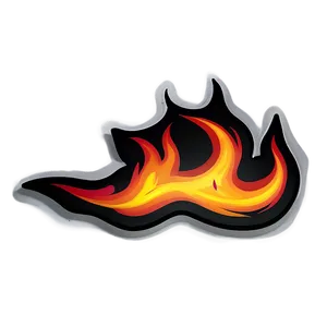 Fiery Flame Sticker Png 05252024 PNG image