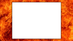 Fiery Frame Background PNG image