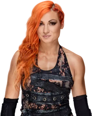 Fiery Haired Wrestler Portrait