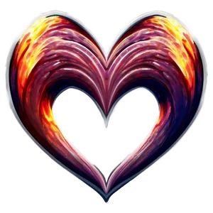 Fiery Heart Clipart Passion PNG 80
