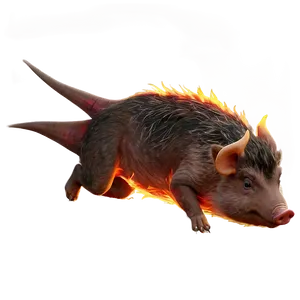 Fiery Hog PNG Dwk PNG