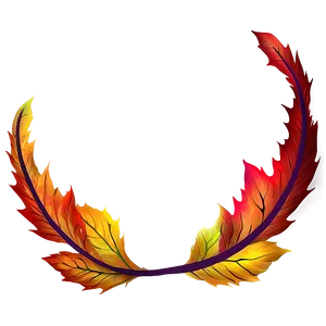 Fiery Leaves PNG 50
