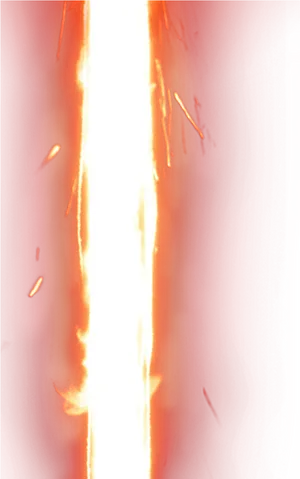 Fiery Lightsaber Illusion PNG image