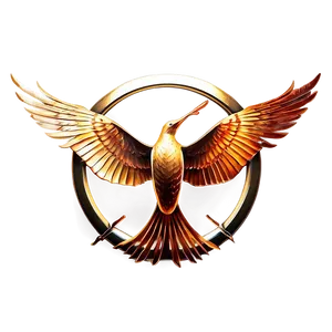 Fiery Mockingjay Emblem Png 06242024 PNG image