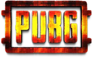 Fiery P U B G Logo PNG image