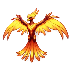Fiery Phoenix Artwork PNG 05062024 PNG