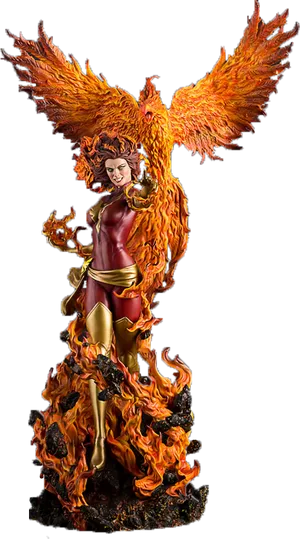 Fiery Phoenix Fantasy Figure