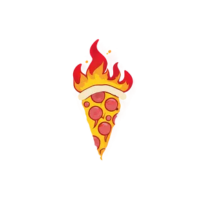 Fiery Pizza Vector Design PNG 06262024 PNG