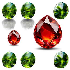 Fiery Red Crystal PNG 28