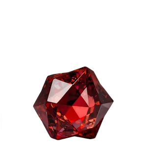 Fiery Red Crystal PNG Fsg