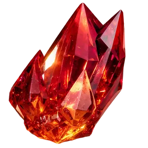 Fiery Red Crystal PNG Rom