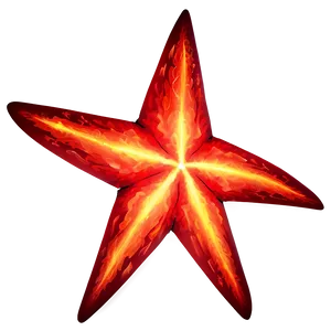 Fiery Red Star PNG 27