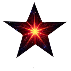 Fiery Red Star PNG 88