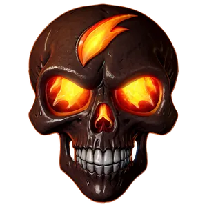 Fiery Skull Emblem PNG Xwo67 PNG