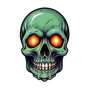 Fiery Skull Illustration Png A PNG image