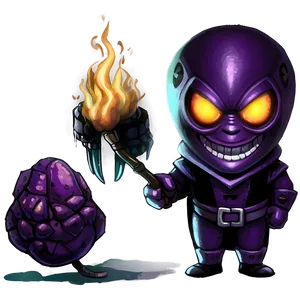 Fiery Villain PNG Cxk51