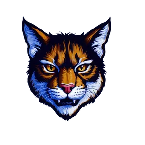 Fiery Wildcat Emblem PNG Ssw PNG