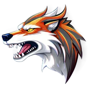 Fiery Wolf Head Animation Png Lsq38 PNG image