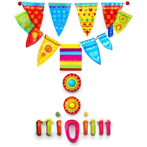 Fiesta Banner For Holiday Celebration PNG 06262024