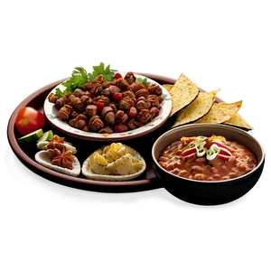 Fiesta Food Platter Png 06202024 PNG image