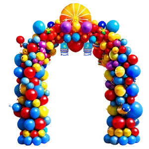 Fiesta-themed Balloon Arch PNG 06212024