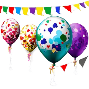 Fiesta Themed Balloons Png 06202024 PNG image