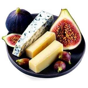 Figs And Cheese Platter PNG 06252024
