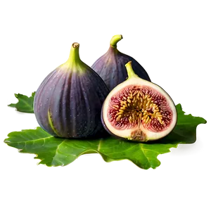 Figs On Wooden Table PNG 29