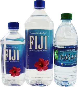 Fiji Water Bottles Variety PNG