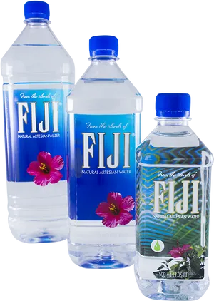 Fiji Water Bottles Variety PNG