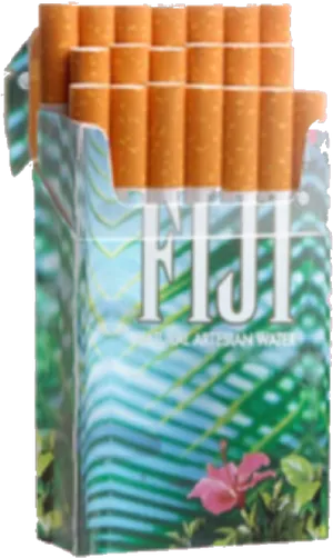 Fiji Water Pack Cigarettes PNG image